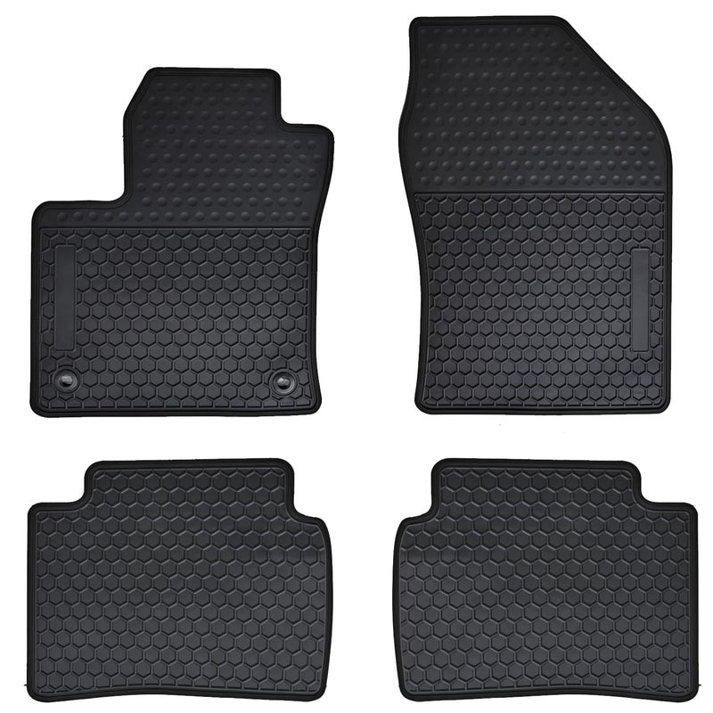 Megiteller Car Floor Mats Custom Fit for Toyota Prius 2016 2017 2018 2019 2020 2021 2022/2017-2022 Toyota Prius Prime Odorless Washable Heavy Duty Rubber (All Weather) Floor Liners Set Black - Image 1
